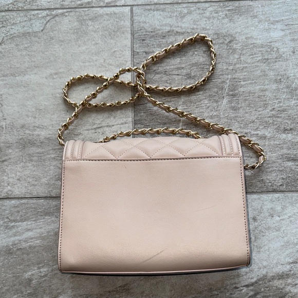 Aldo- Light pink-  Elegant Quilted Chain Shoulder Bag - Picture 4 of 16